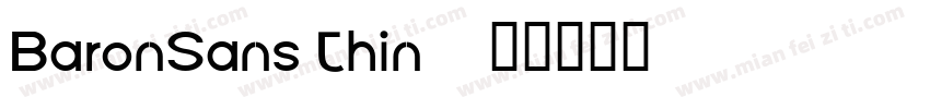 BaronSans Thin字体转换